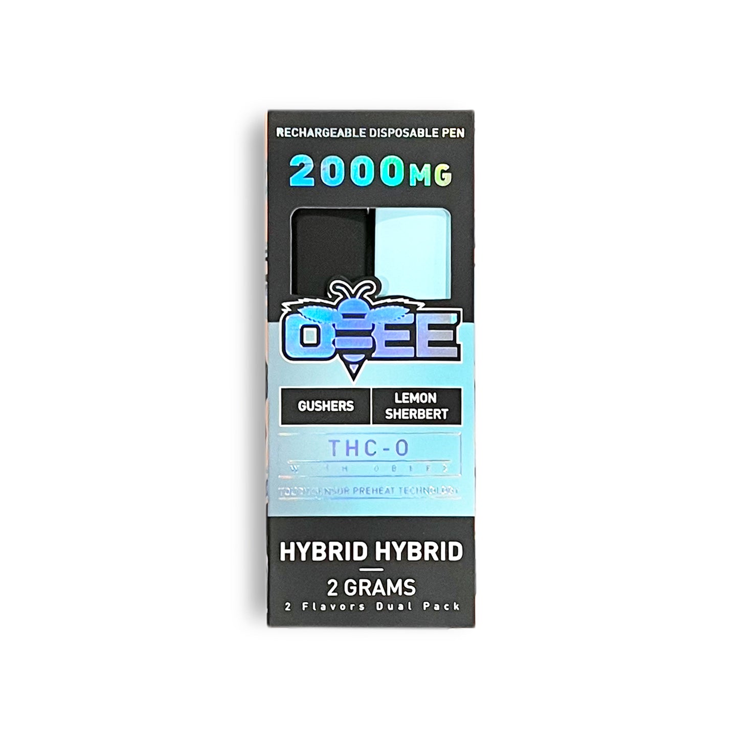 OBEE THC-O DISPOSABLE PEN - GUSHERS & LEMON SHERBERT - 2 GRAMS